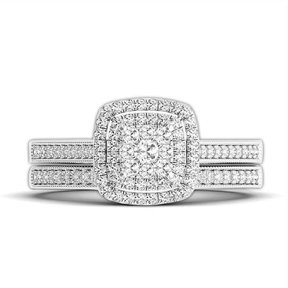 2pcs Moissanite Ring Set For Woman Original 925 Sterling Silver