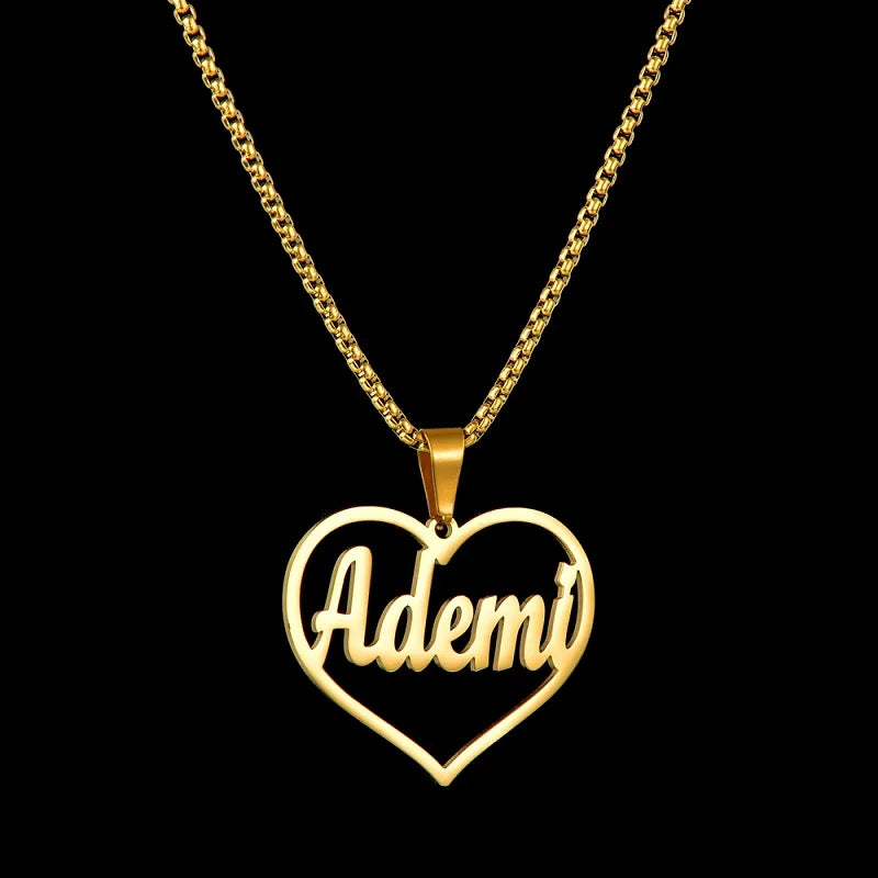 Custom Name Necklace Custom Jewelry Stainless Steel Personalized
