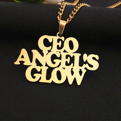 Custom Name Necklace Custom Jewelry Stainless Steel Personalized