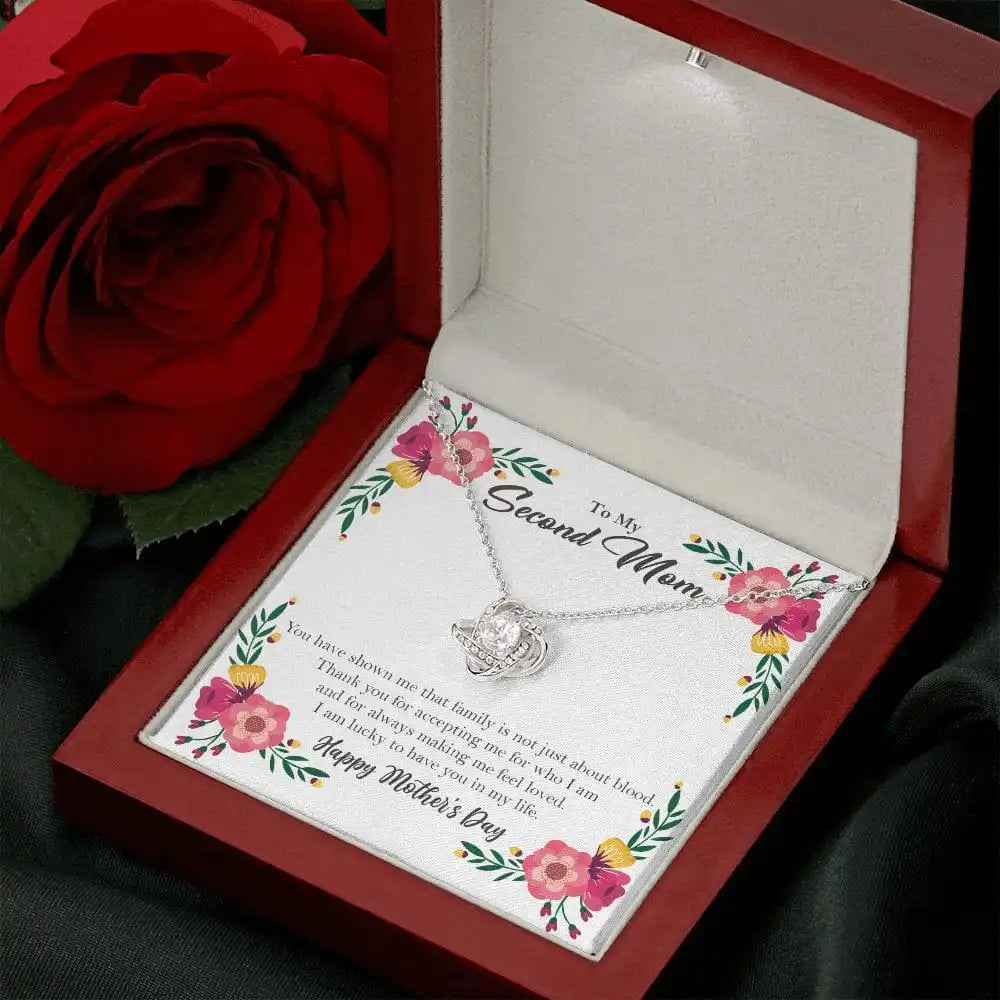 To My Mom Stainless Steel Love Knot Necklace – A Beautiful Mother’s Day Gift