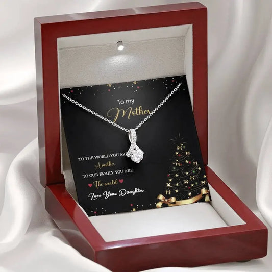 "To My Mom for Christmas" – Alluring Beauty Pendant Necklace Gift