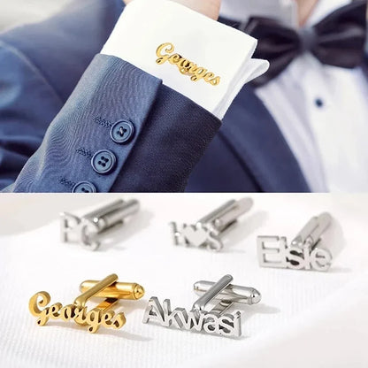 Custom Stainless Steel Men's Shirt Cufflinks