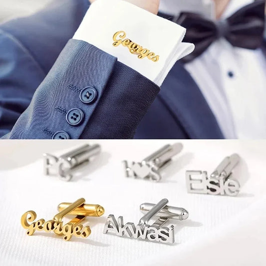 Custom Stainless Steel Men's Shirt Cufflinks