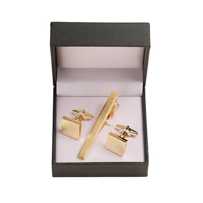 Cufflinks and Tie Clip Set Men's French Shirt Cufflinks