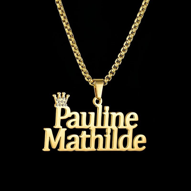 Custom Name Necklace Custom Jewelry Stainless Steel Personalized