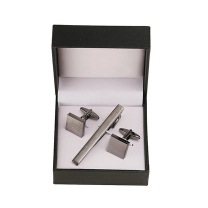 Cufflinks and Tie Clip Set Men's French Shirt Cufflinks