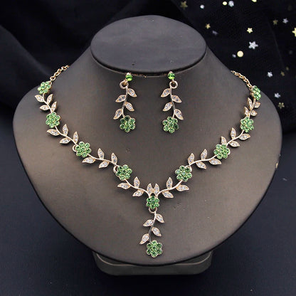 3 Pcs Baroque Bridal Wedding Crown Jewelry Sets and Tiaras For Women