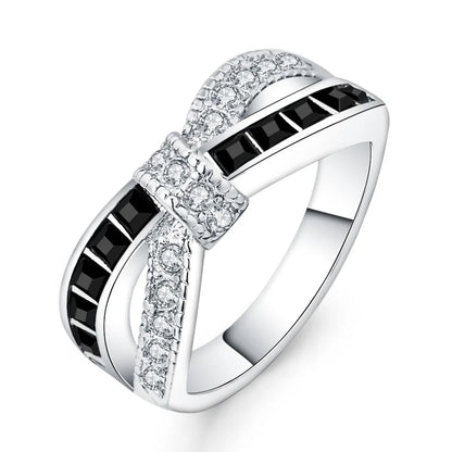 Hot 925 Sterling Silver Colored Zircon Rings for Women