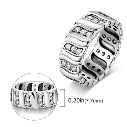 925 Silver Infinite Love Firefly Zircon Rings For Women