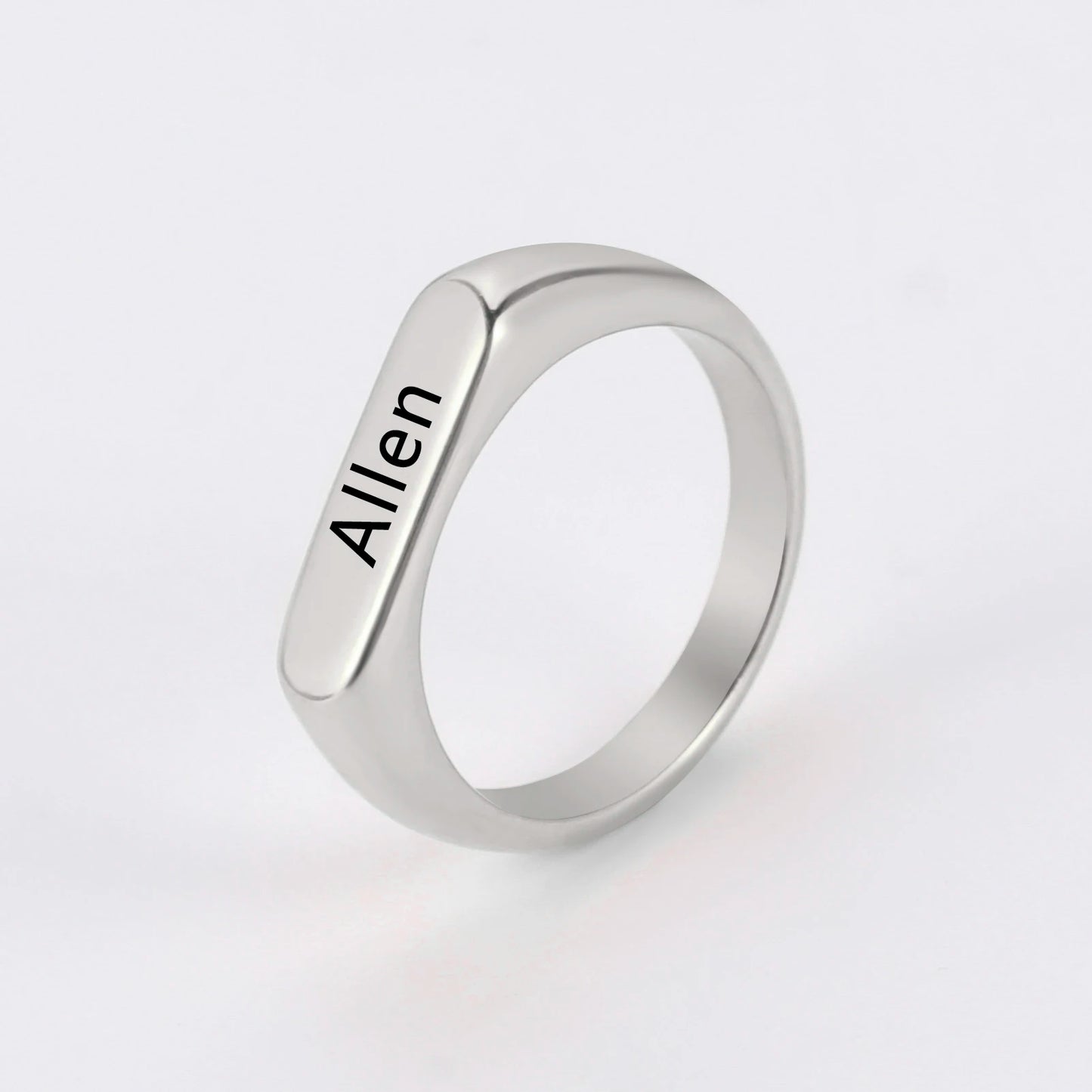 Engrave Name Personalized Finger Ring – A Unique Custom Gift for Women