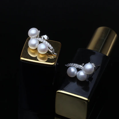Natural Freshwater Multi-Pearl AAA Grade Earrings for Women
