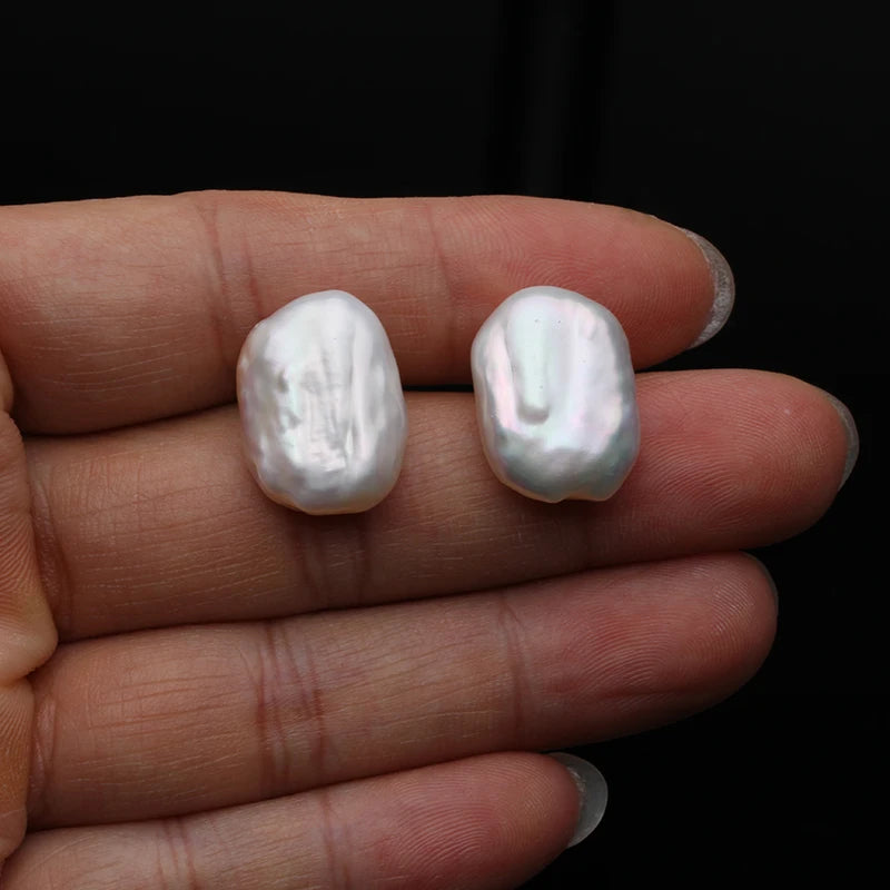 Real Freshwater Baroque Pearl Earrings