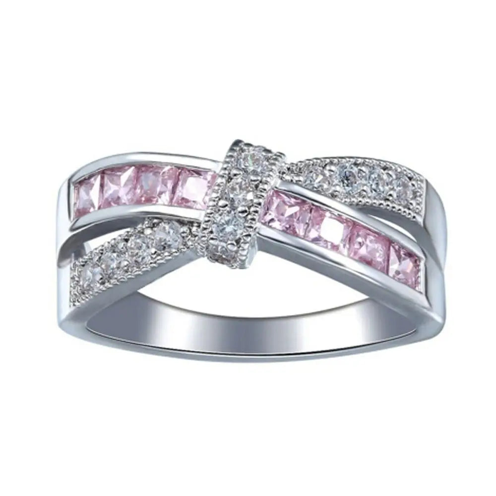 Hot 925 Sterling Silver Colored Zircon Rings for Women