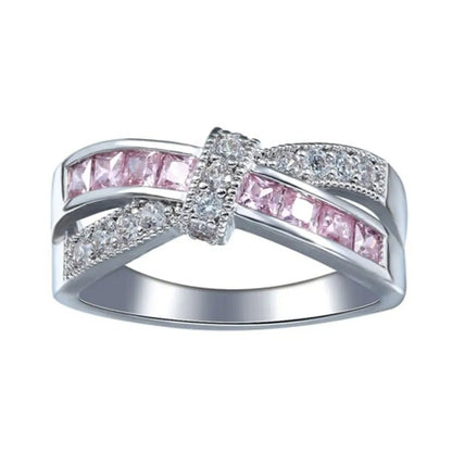 Hot 925 Sterling Silver Colored Zircon Rings for Women