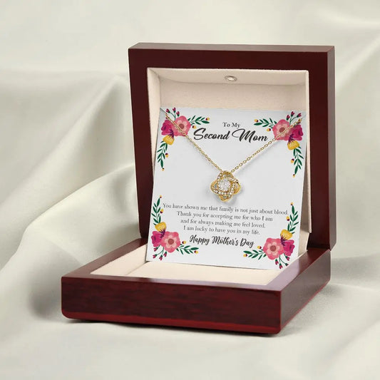 To My Mom Stainless Steel Love Knot Necklace – A Beautiful Mother’s Day Gift