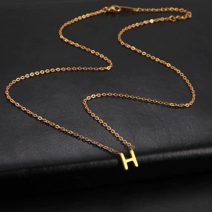 UNIQUEURA Minimalist Initial A-Z Letter Necklace for Women