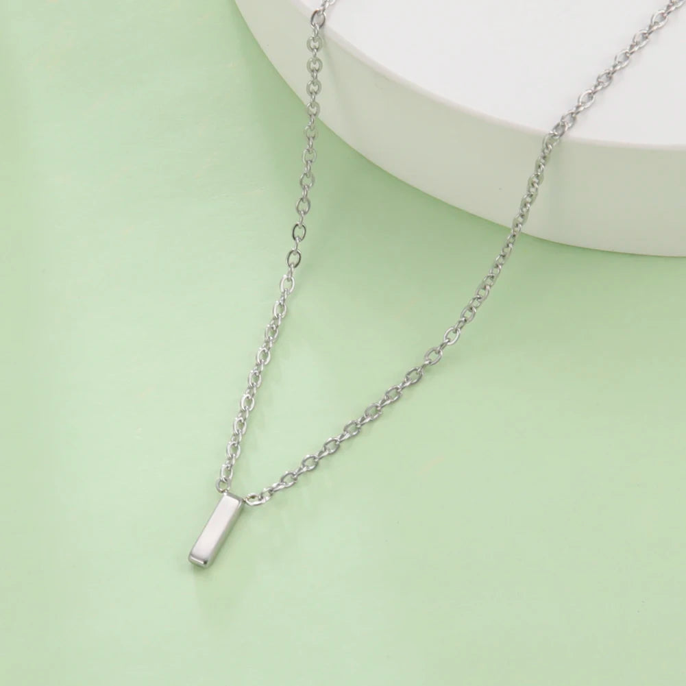 UNIQUEURA Minimalist Initial A-Z Letter Necklace for Women