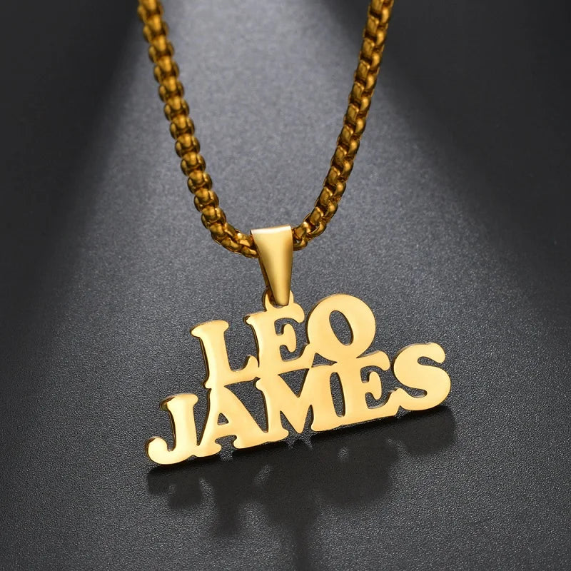 Custom Name Necklace Custom Jewelry Stainless Steel Personalized