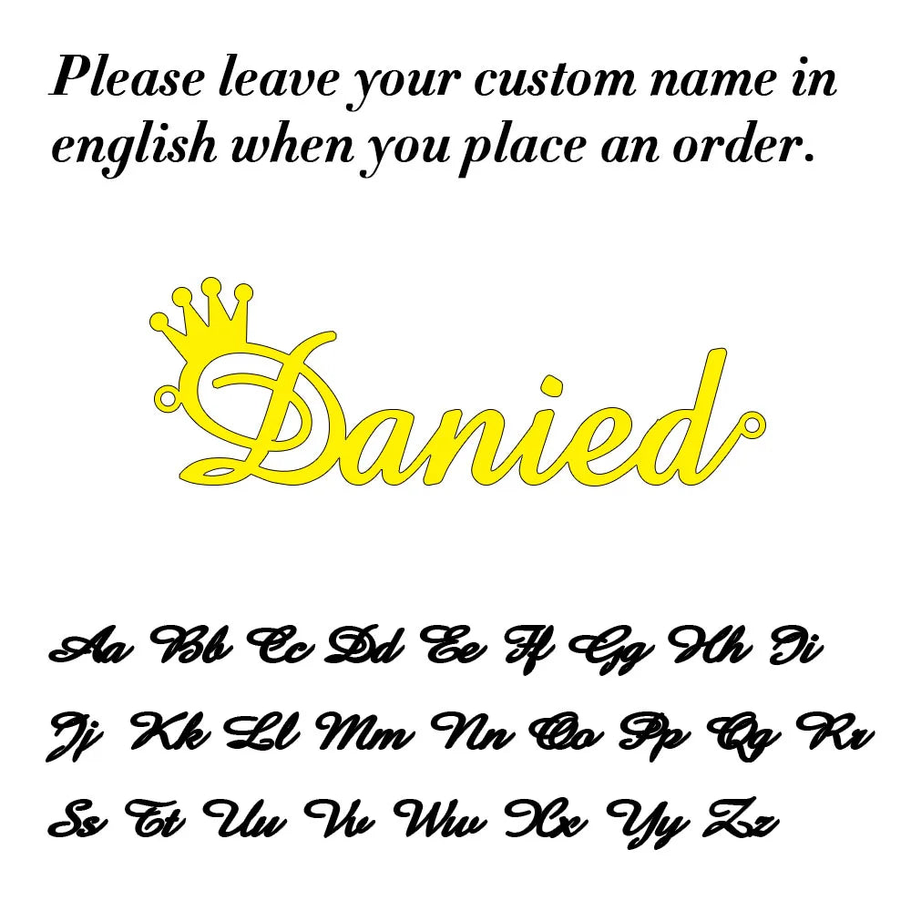 Uniqueura Custom Name Necklace for Women Personalised Cursive Design