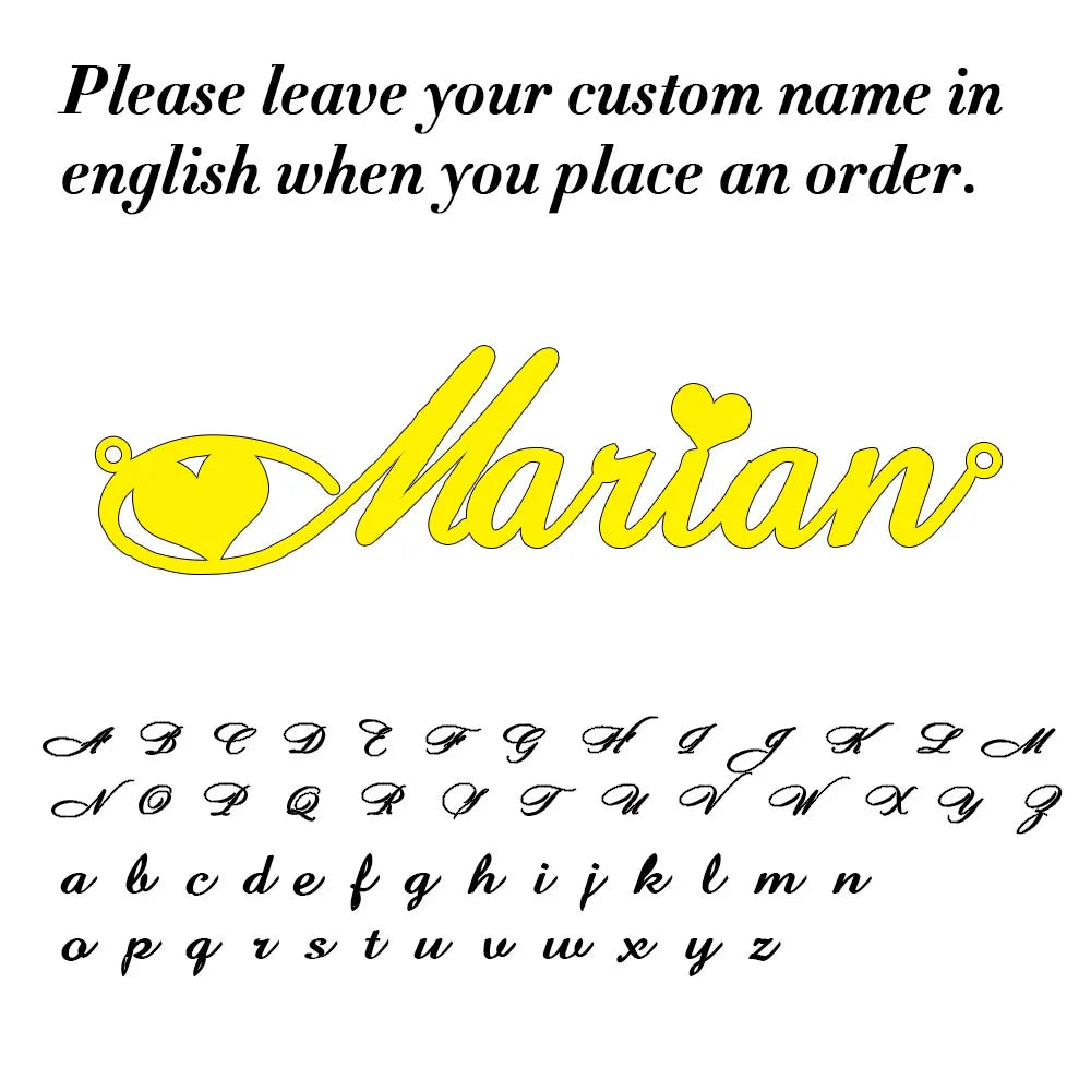Uniqueura Custom Name Necklace for Women Personalised Cursive Design