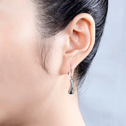 S925 Silver Water Drop Necklace Earrings Bracelet Jewelry Sets