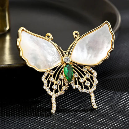 Luxury Snowflake Pearl Crystal Brooch For Women's Jewelry