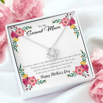 To My Mom Stainless Steel Love Knot Necklace – A Beautiful Mother’s Day Gift