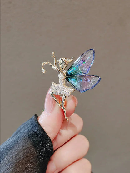 Luxury Snowflake Pearl Crystal Brooch For Women's Jewelry