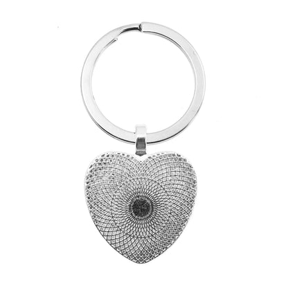 Personalized Custom Photo Heart Shape Keychain