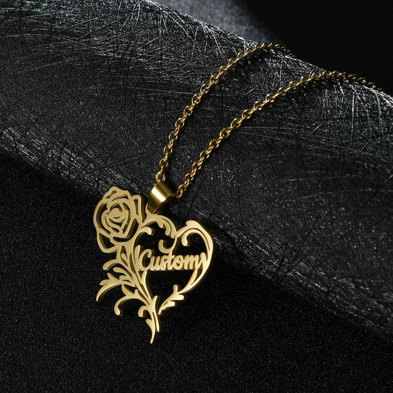 Custom Name Necklace Custom Jewelry Stainless Steel Personalized