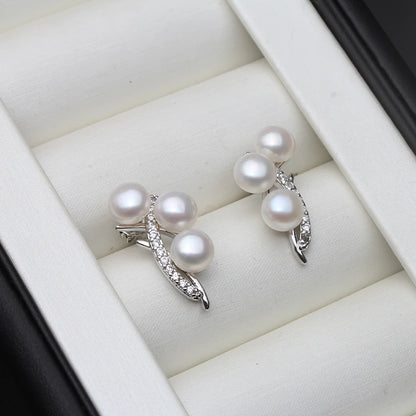 Natural Freshwater Multi-Pearl AAA Grade Earrings for Women