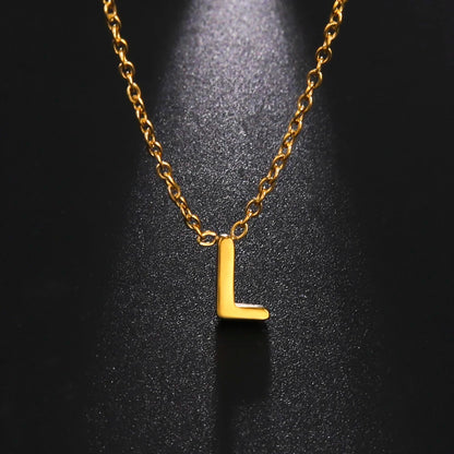 UNIQUEURA Minimalist Initial A-Z Letter Necklace for Women