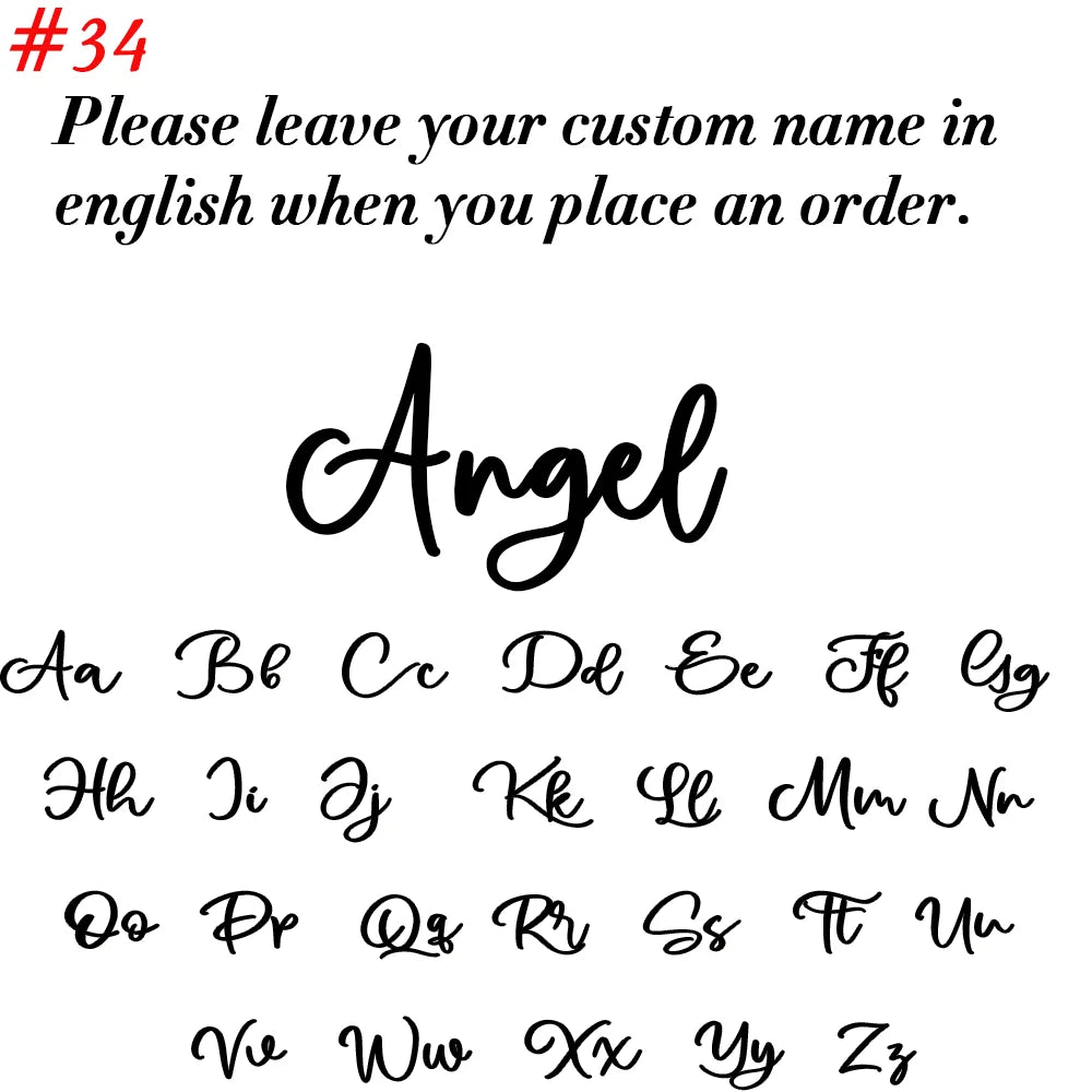Uniqueura Custom Name Necklace for Women Personalised Cursive Design