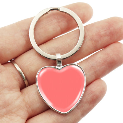 Personalized Custom Photo Heart Shape Keychain