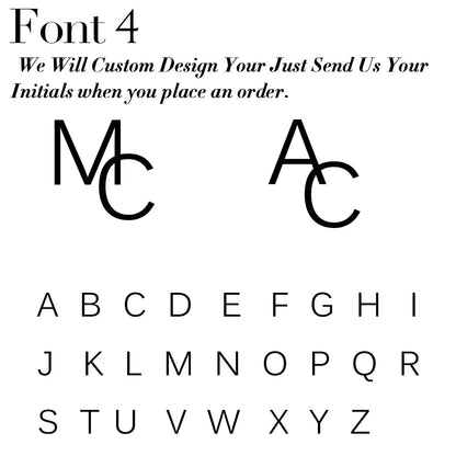 Custom Initials Cufflinks for Men's Accessories
