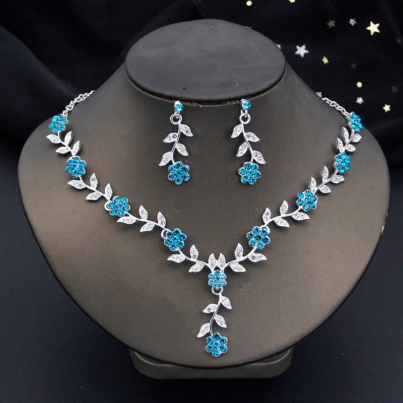 3 Pcs Baroque Bridal Wedding Crown Jewelry Sets and Tiaras For Women
