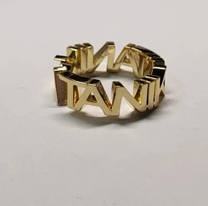 2.5mm Thick Letters Custom Name Ring – Stylish & Personalized Jewelry