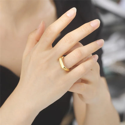 Name Date Customized Rings – Personalized Jewelry for Women Men Stainless Steel