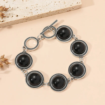 Fashion Boho Vintage Round Pearl Bracelets Bangles For Women
