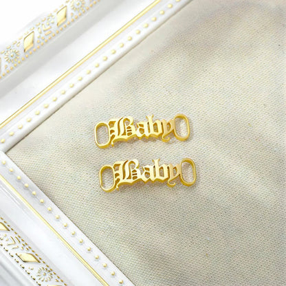 Personalized Name Stainless Steel Shoe Buckle