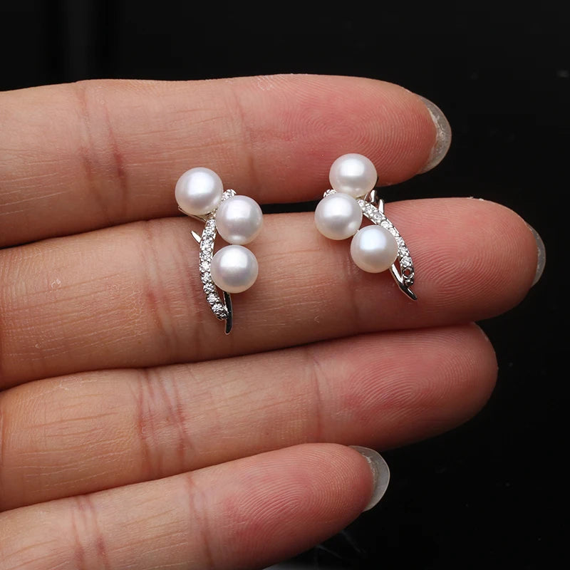 Natural Freshwater Multi-Pearl AAA Grade Earrings for Women
