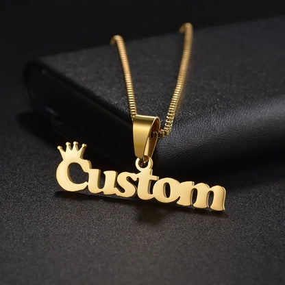 Custom Name Necklace Custom Jewelry Stainless Steel Personalized