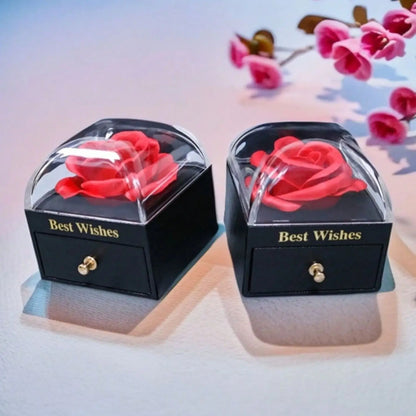 Eternal Rose Gift Box – Romantic Jewelry Box for Couples
