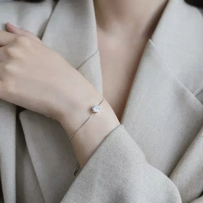 925 Sterling Silver 1 Carat Moissanite Diamond Bracelet