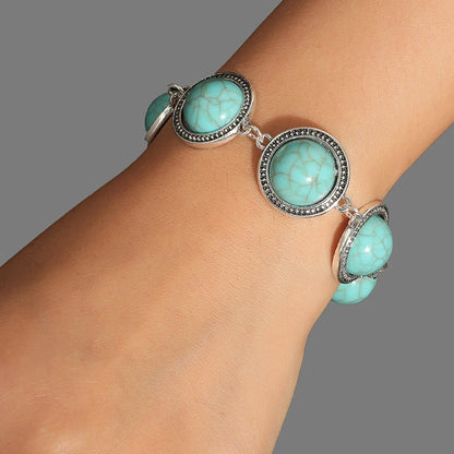 Fashion Boho Vintage Round Pearl Bracelets Bangles For Women