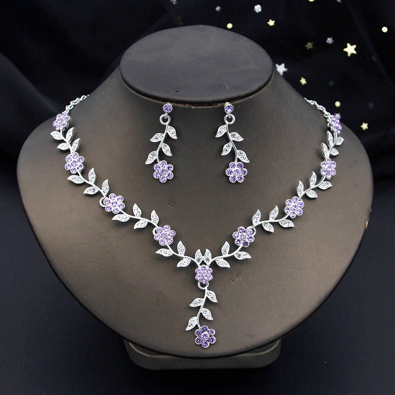 3 Pcs Baroque Bridal Wedding Crown Jewelry Sets and Tiaras For Women
