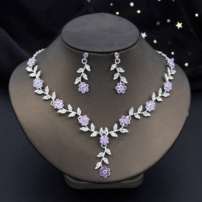 3 Pcs Baroque Bridal Wedding Crown Jewelry Sets and Tiaras For Women
