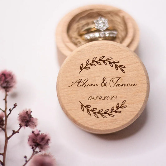 Personalized Wedding Ring Box