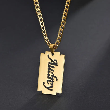 Custom Name Necklace Custom Jewelry Stainless Steel Personalized