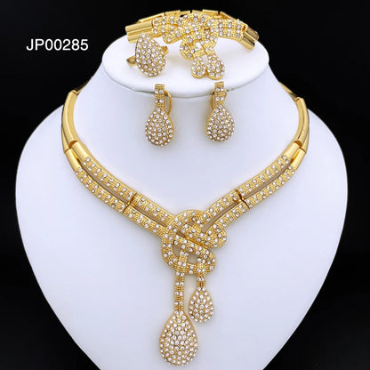 Dubai Gold Color Women Jewelry Set – Classic 18K Gold Plated Elegance